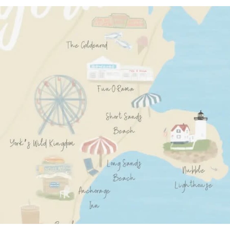 York Maine Map
