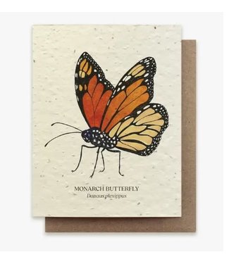 Small Victories Plantable Wild Flower Seed Card - Monarch Butterfly