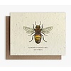 Small Victories Plantable Wildflower Seed Card - Honey Bee