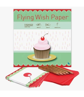 Flying Wish Paper Large Wishing Kit Birthday Cupcake