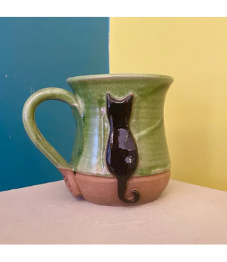 Mudworks Pottery Black Cat Mug