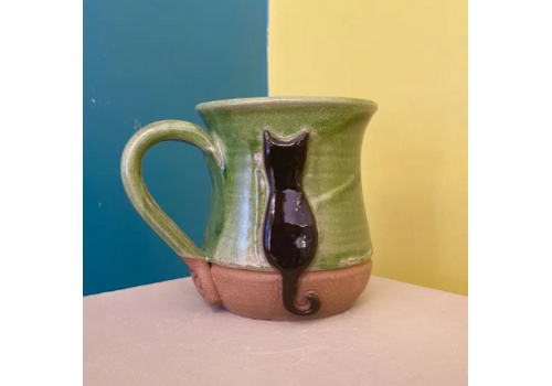  Mudworks Pottery Black Cat Mug 