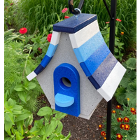 Blue Chalet Birdhouse