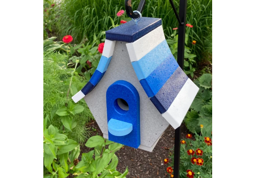  Blue Chalet Birdhouse 