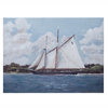 Creative Co-Op Canvas Wall Décor with Sailboat