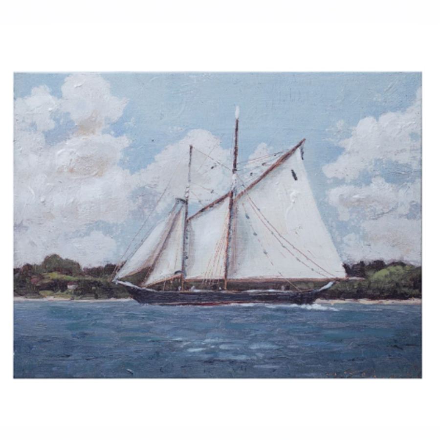 Canvas Wall Décor with Sailboat