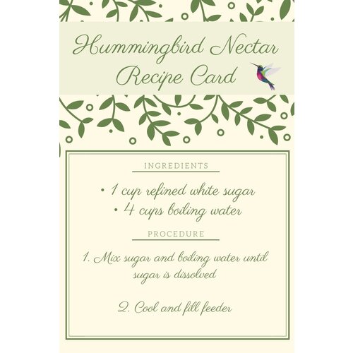  MCCS Nectar Recipe Card 