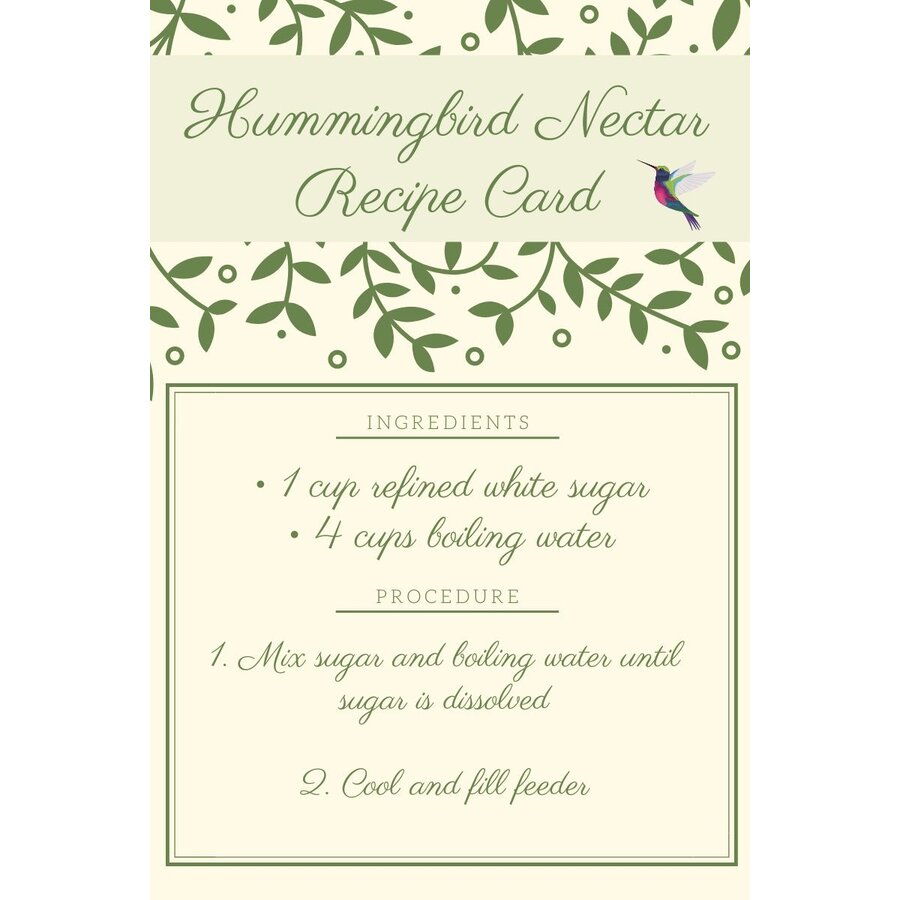 Nectar Recipe Card