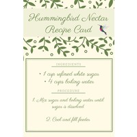 Nectar Recipe Card