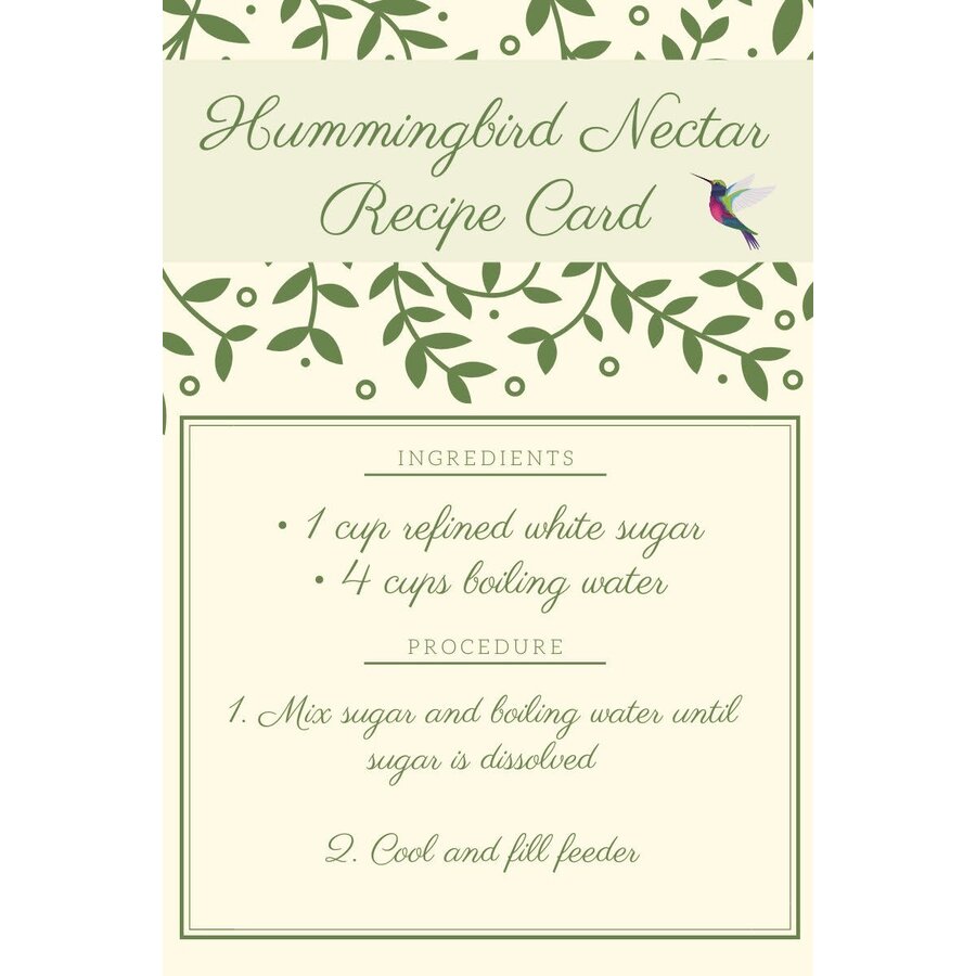 Nectar Recipe Card