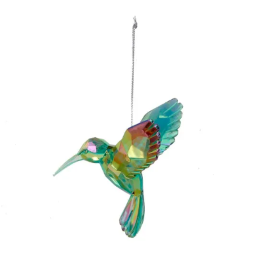Acrylic Iridescent Hummingbird Ornament