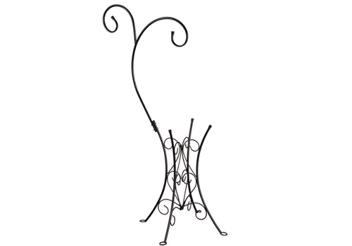  Metal Bird Bath Stand with Dual Shepherd's Hook 