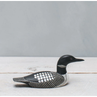 Hand Carved Wood Mini Loon