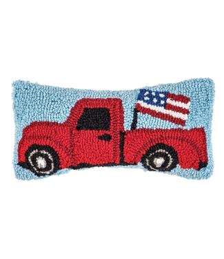 C&F Enterprise Americana Red Truck Throw Pillow