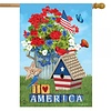 I Love America House Flag I Love America House Flag