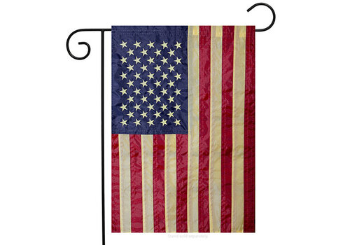  Tea Stained American Garden Flag 