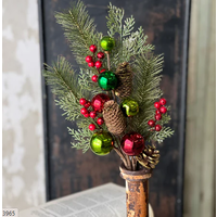24" Festive Pine Spray