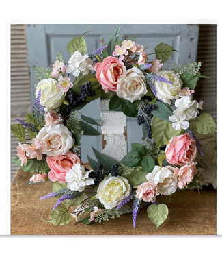 22" Garden Gala Wreath