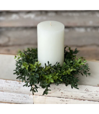 Candle Ring Boxwood Small 8"