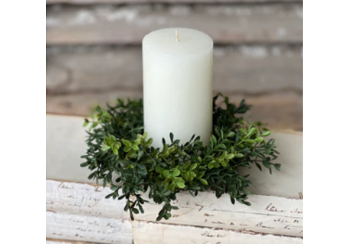  Candle Ring Boxwood Small 8" 