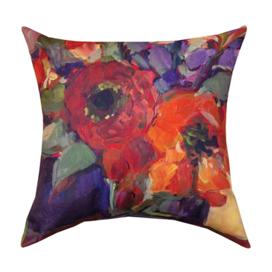 Poppies Square Pillow