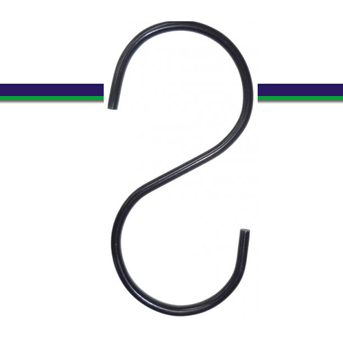  3" Black S Hook 