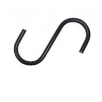 1/4" S Hook/Black/4"