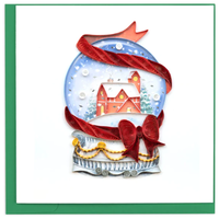 Snow Globe Quilled Card