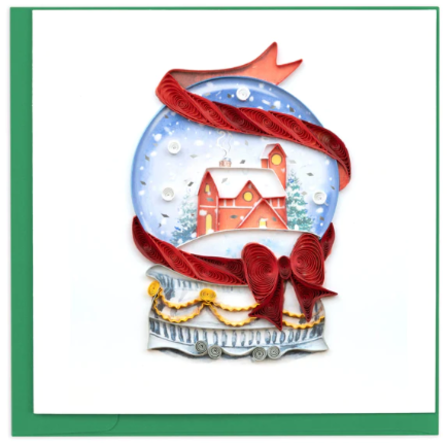 Snow Globe Quilled Card