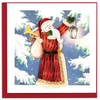 Quilling Cards Vintage Santa Quilled Card