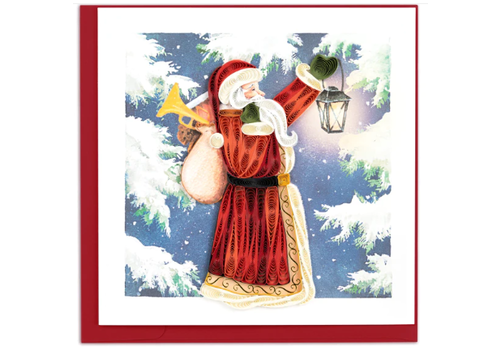  Quilling Cards Vintage Santa Quilled Card 