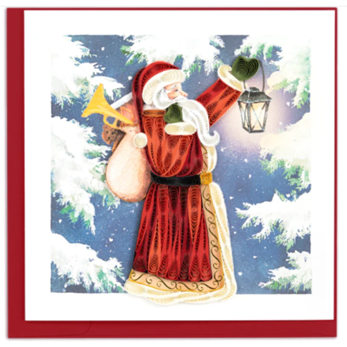  Quilling Cards Vintage Santa Quilled Card 