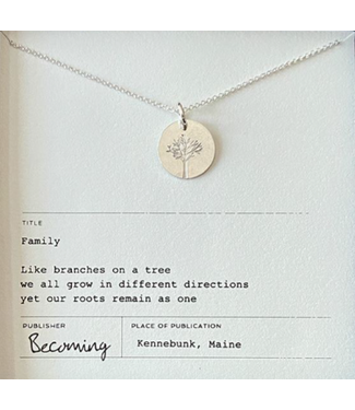 Becoming Family Tree Necklace SS