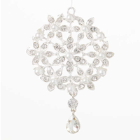 White Gem Snowflake Ornament
