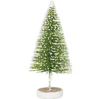 Bottle Brush Green Flocked