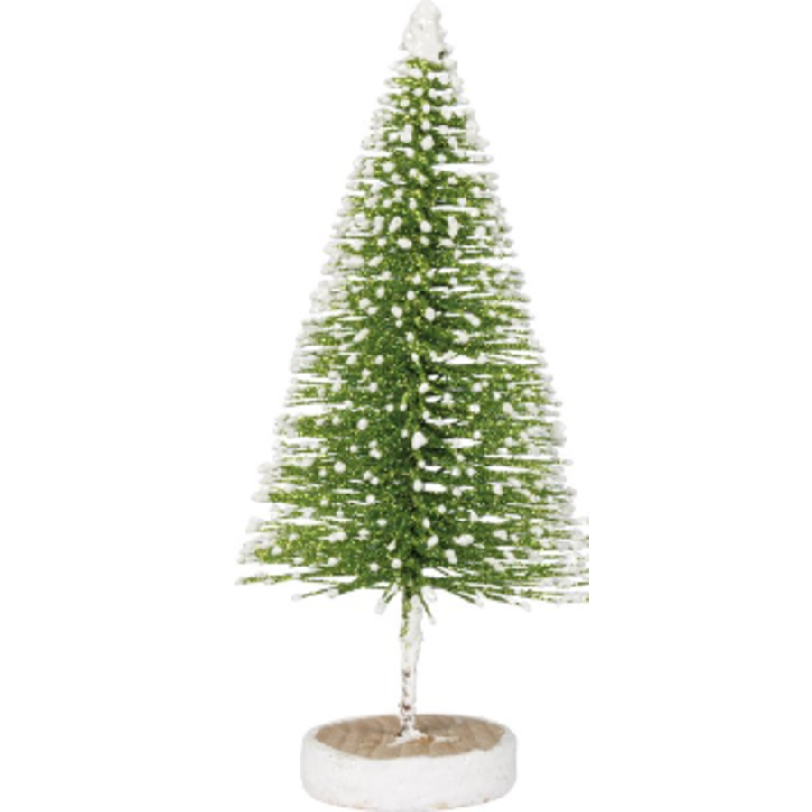 Bottle Brush Green Flocked