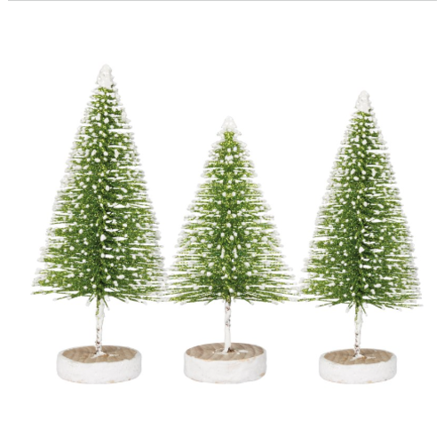 Primitives by Kathy Bottle Brush Green Flocked   Primitives by Kathy Bottle Brush Green Flocked
