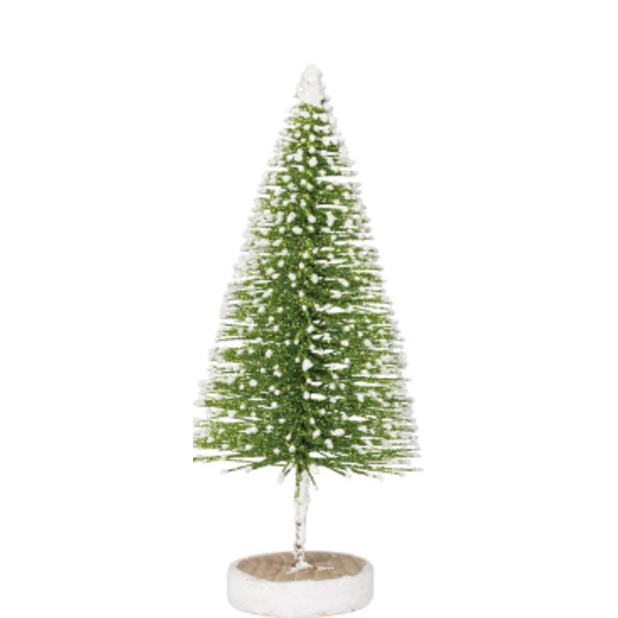 Bottle Brush Green Flocked