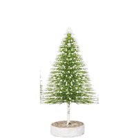 Bottle Brush Green Flocked