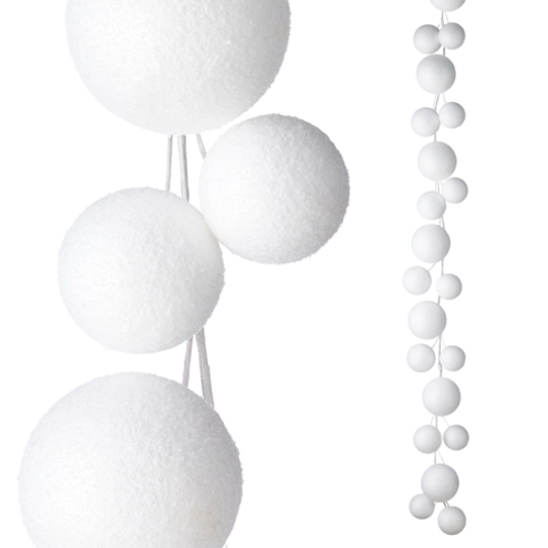  5.5' Snowball Garland 