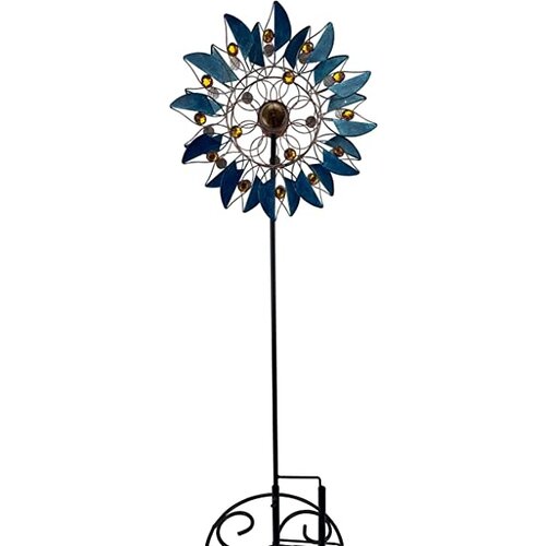  Spinner Stake Half Leaf Blue Yellow 