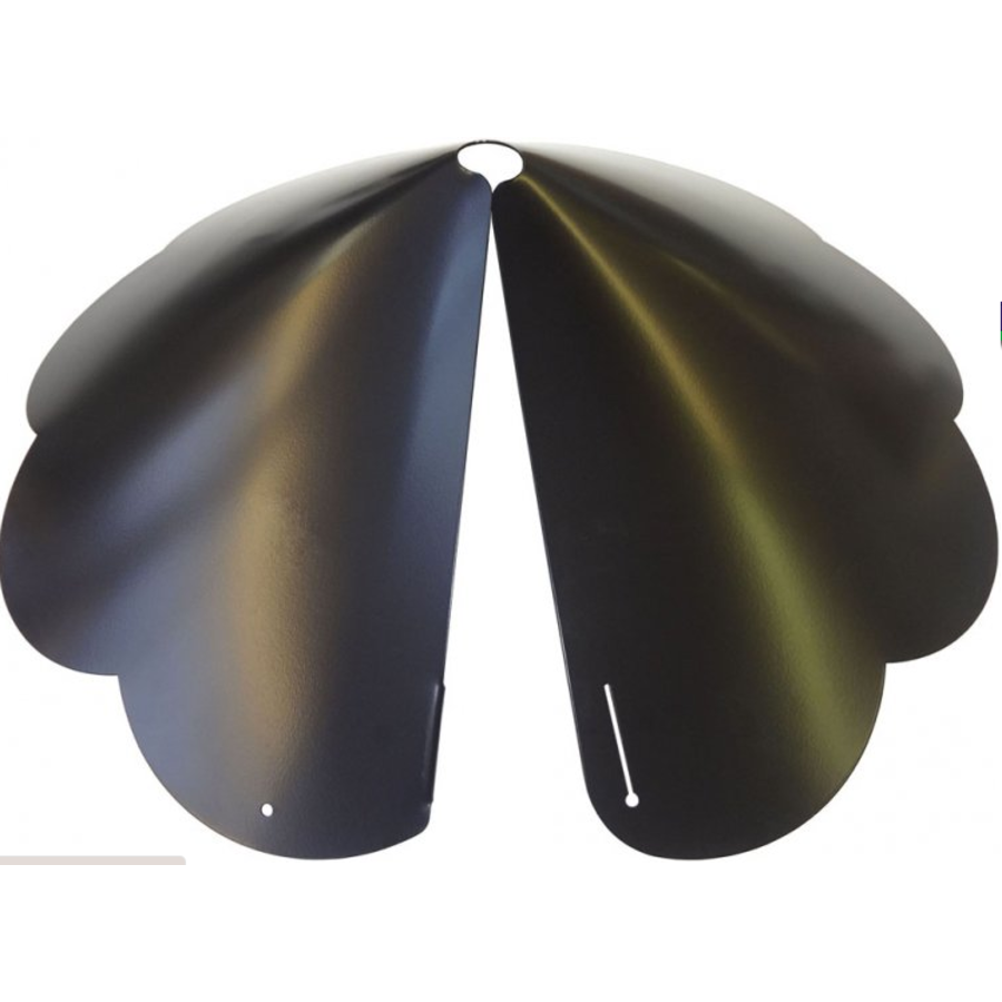 Wrap Around Scalloped Edge Cone Baffle