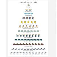 12 Days of Christmas Maine Boxed Cards
