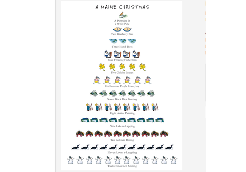  Allport Editions 12 Days of Christmas Maine Boxed Cards 