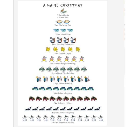  Allport Editions 12 Days of Christmas Maine Boxed Cards 