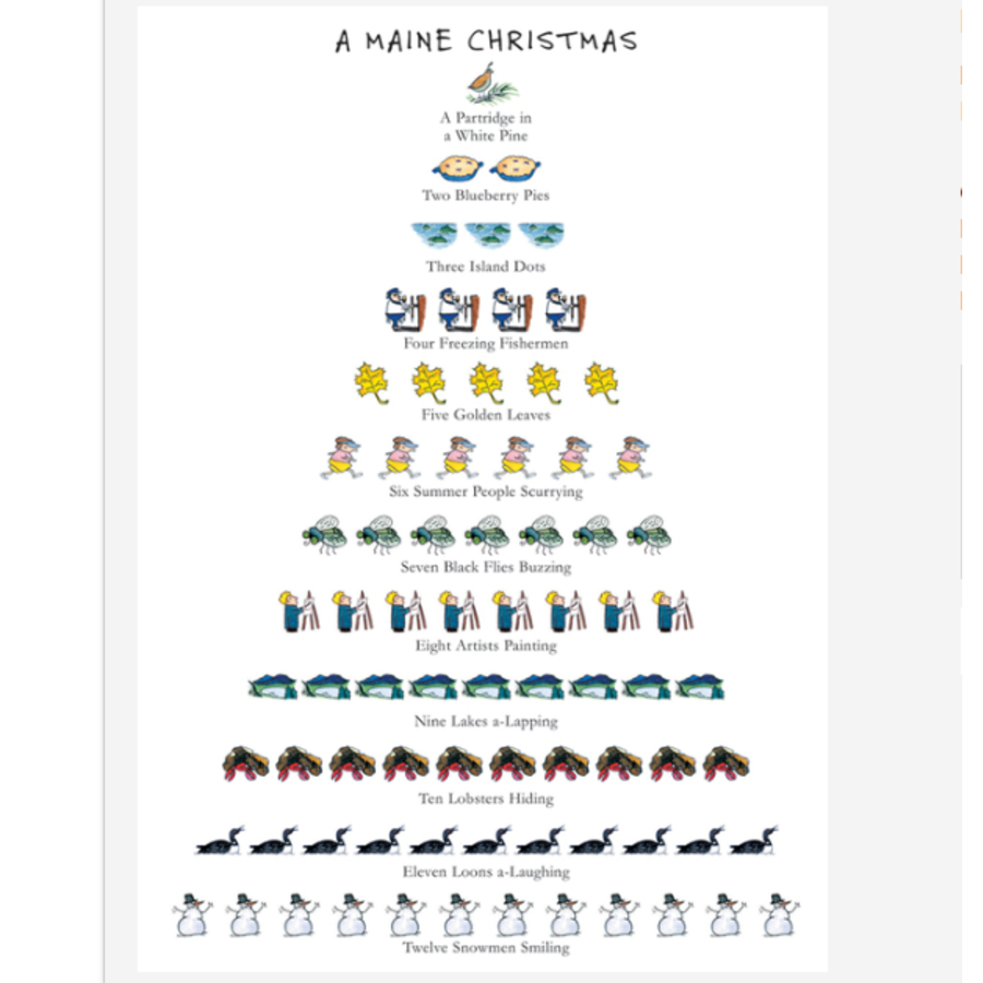 12 Days of Christmas Maine Boxed Cards