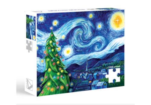  Allport Editions Starry Night Holiday Puzzle 1000 PC 