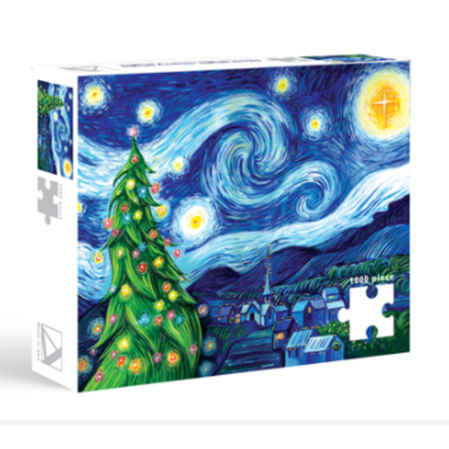  Allport Editions Starry Night Holiday Puzzle 1000 PC 