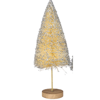 Bottle Brush Silver Glitter