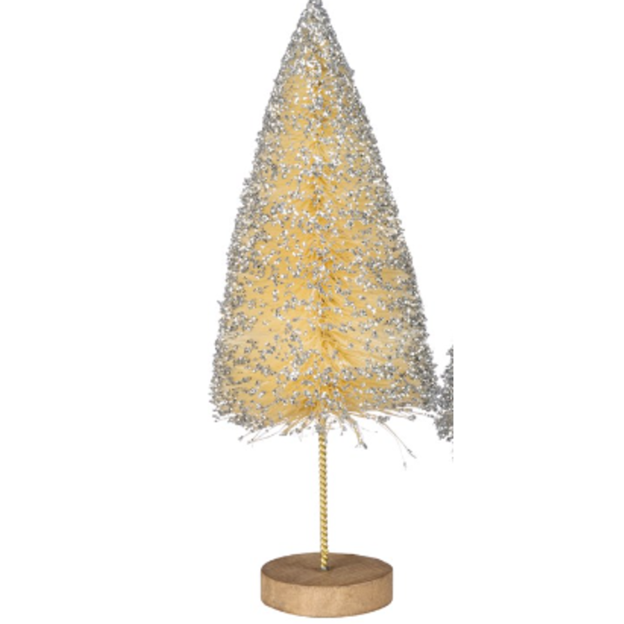 Bottle Brush Silver Glitter